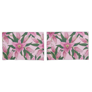 Funda De Cojín Silencio en flor en rosa pastel