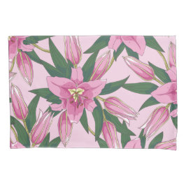Funda De Cojín Silencio en flor en rosa pastel