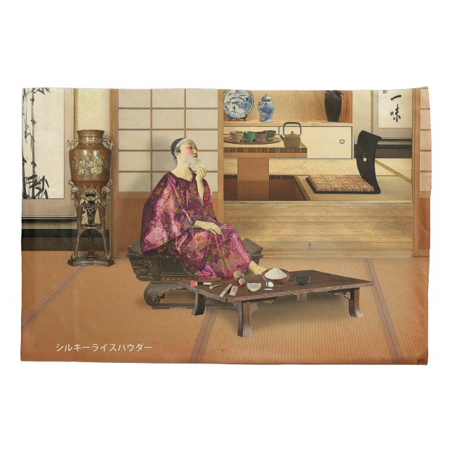 Funda De Cojín Silky Rice Powder (Reverso)