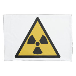 Funda De Cojín Símbolo de advertencia de radiación (peligro radia