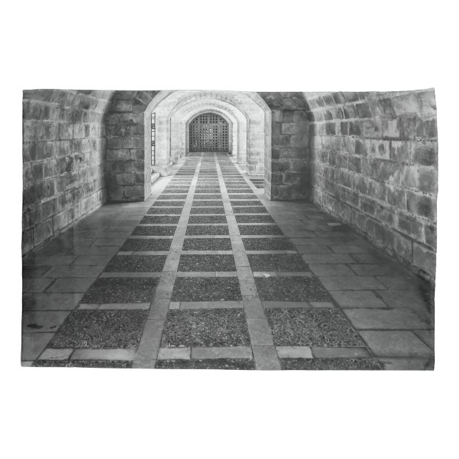 Funda De Cojín Simetría en blanco y negro (Reverso)