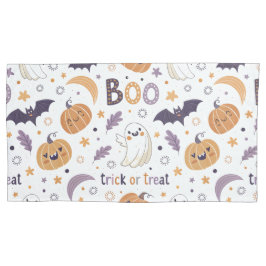 Funda De Cojín Single Pillowcase with Cozy Ghosts & Pumpkins