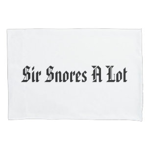 Funda De Cojín "Sir Snores A Lot"