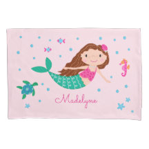 Sirena Bajo El Mar Rosa Personalizado