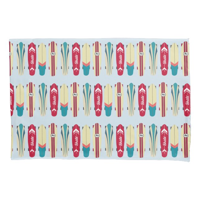 Funda De Cojín Skateboard Vintage (Anverso)