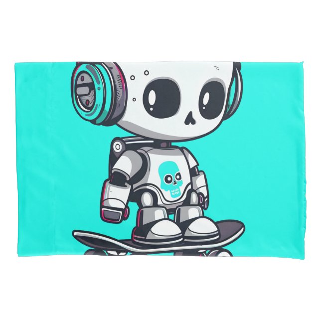 Funda De Cojín SkullBot (Anverso)