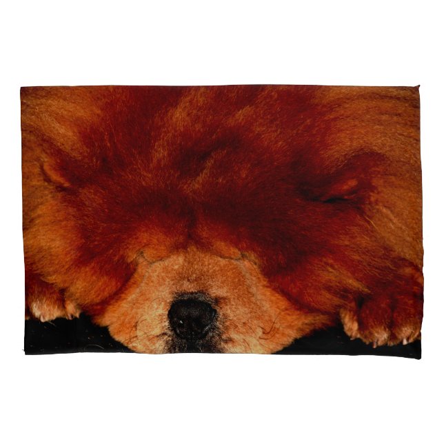 Funda De Cojín Sleeping Chow Chow Pccnm (Anverso)