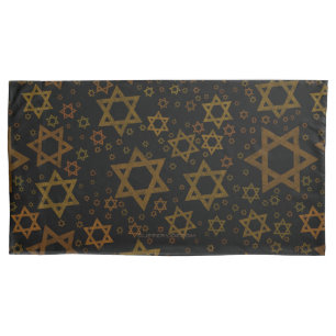 Funda De Cojín SlipperyJoe's estrella de David temática de Hanukk