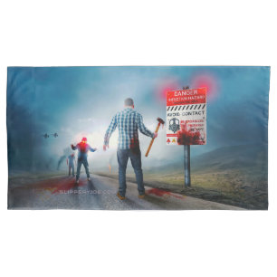 Funda De Cojín SlipperyJoe's feliz Halloween ojos brillantes zomb