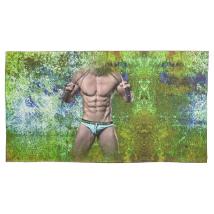 Funda De Cojín SlipperyJoe's hombre adulto muy musculoso sin cami