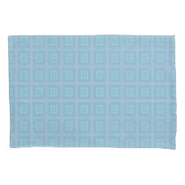 Funda De Cojín Small blue squares.