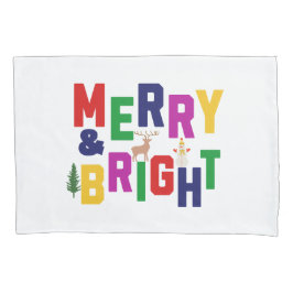 Funda De Cojín Snowman, reno de pino blanco y brillante