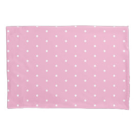 Funda De Cojín Soft Pink with White Dots Standard Size