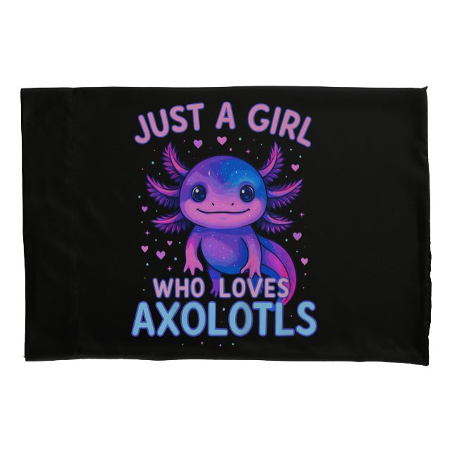 Funda De Cojín Sólo una que ama a los ajolotes (Anverso)