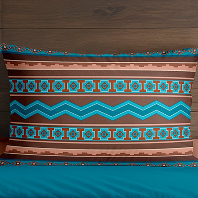 Funda De Cojín Southwest Style Geometric Cameron Gorge Design (Customizable Southwest Style Geometric Cameron Design Pillow Cases. Matching Duvets Sold Seperately)