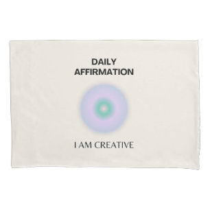 Funda De Cojín Soy creativo de Afirmación diaria positiva