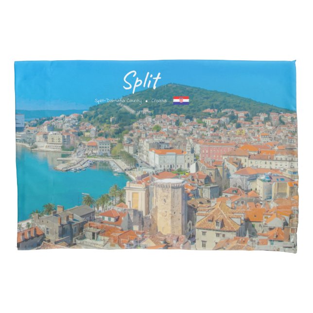 Funda De Cojín Split, Croacia - Ciudad Costera (Anverso-izquierdo)