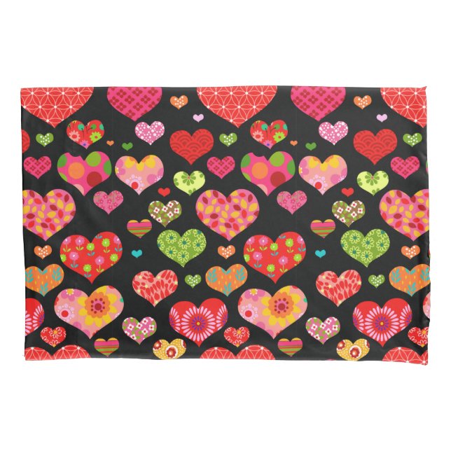 Funda De Cojín Spring Flowers Rainbow Love Hearts  (Anverso)