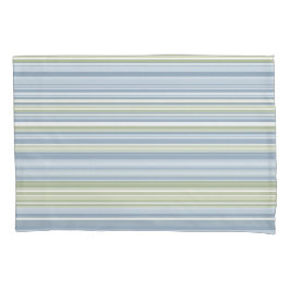 Funda De Cojín Spring Rain and Tropical Blue Stripes