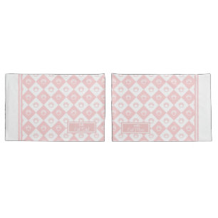 Funda De Cojín Sr. y la Sra. Cat Mom y papá Patrón de pata de gat
