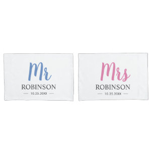 Funda De Cojín Sr. y Sra. Couple Boda Aniversario Esposa Esposa