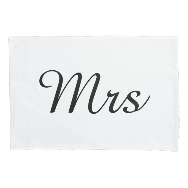 Funda De Cojín Sr. y Sra. | elegante pareja moderna (Anverso)