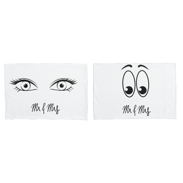Funda De Cojín Sr. y Sra. Eye Pillowcase (Anverso - Set)