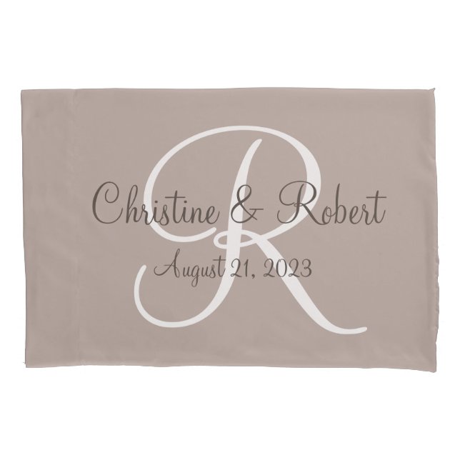 Funda De Cojín Sr. y Sra. Pillowcase (Anverso-izquierdo)