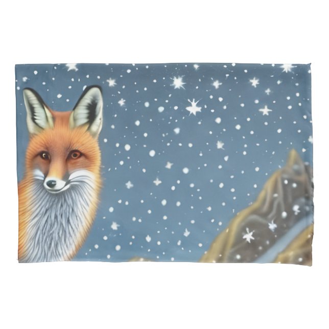 Funda De Cojín Starry Starry Night Storybook Fox (Anverso)