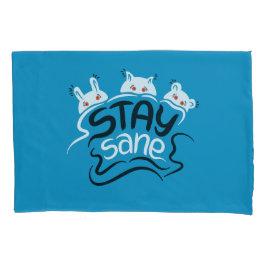 Funda De Cojín Stay Sane Funny Madness Typography