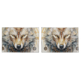 Funda De Cojín Steamshadow Steampunk Wolf