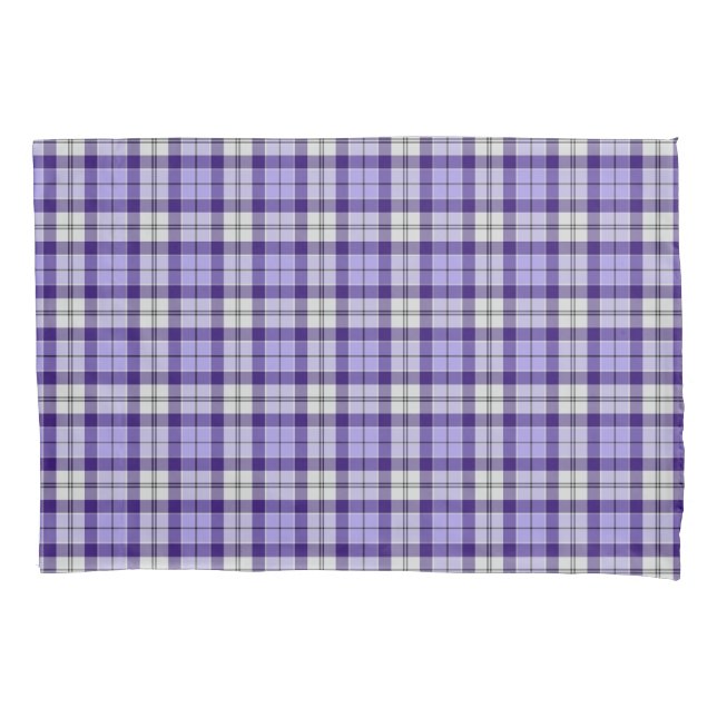 Funda De Cojín Strathclyde Scotland District Tartán Purple Plaid (Anverso)