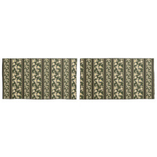 Funda De Cojín Stripe Dainty Flowers Dusty Fawn Fondo