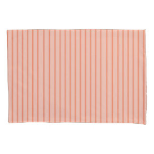 Funda De Cojín Stripes Modern Coral Peach Minimalist Elegance
