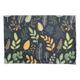 Funda De Cojín Stylish Green and Yellow Foliage Pattern 