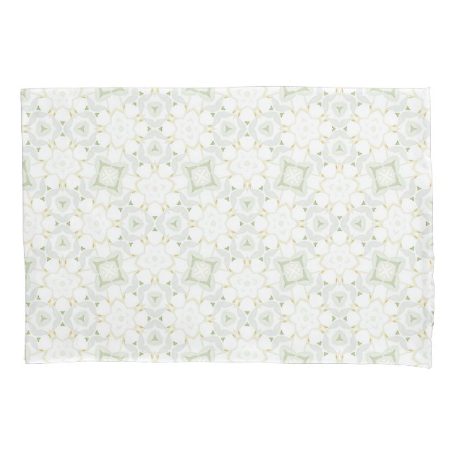 Funda De Cojín Suave Floral Geométrico Neutral (Anverso)