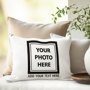 Funda De Cojín Subir imagen foto y agregar texto – Personalizar