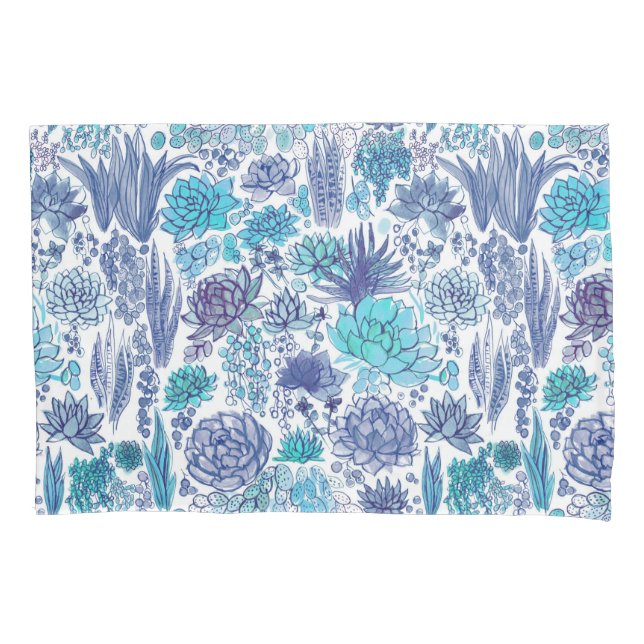 Funda De Cojín Suculento jardín (Anverso-izquierdo)