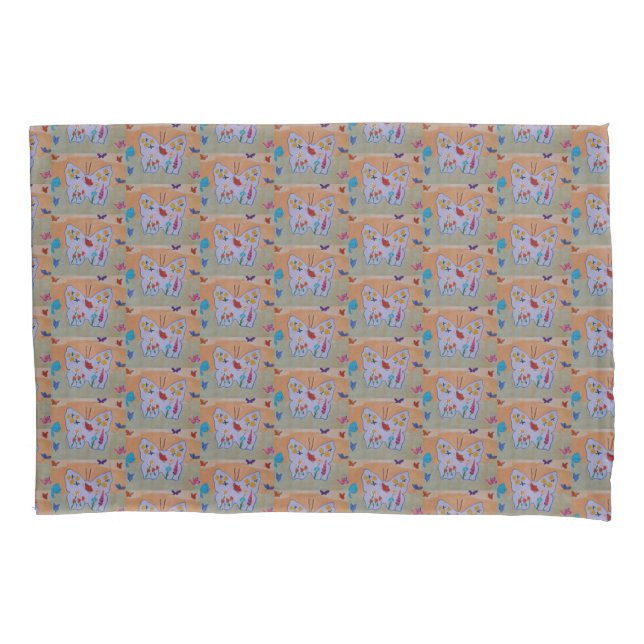 Funda De Cojín Sueño de mariposa (Anverso)