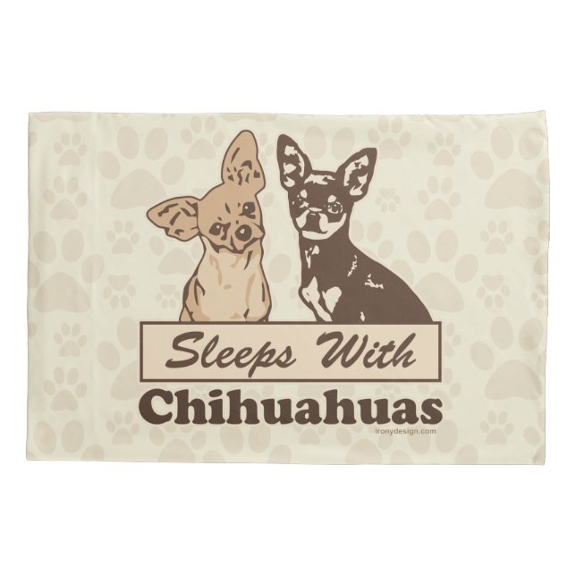 Funda De Cojín Sueños con las chihuahuas (Reverso)
