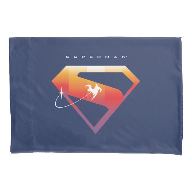 Funda De Cojín Sunset Soar Superman Shield (Anverso)