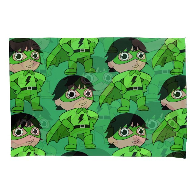 Funda De Cojín Super Boy Héroe de Acción (Anverso)