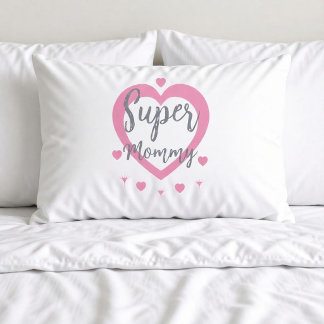 Funda De Cojín Super Mommy Personalized Best Mom Gift pillow case