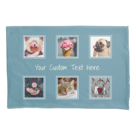 FUNDA DE COJÍN SUS 6 FOTOGRAFÍAS, TEXTO Y TAPAS DE COLOR