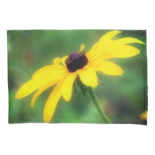 Funda De Cojín Susan Daisy Flower, con un solo ojo negro