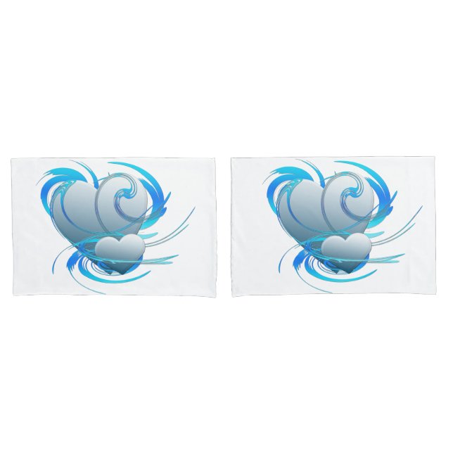 Funda De Cojín Swirl Hearts (Anverso - Set)