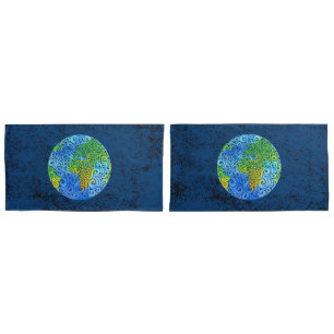 Funda De Cojín Swirly Earth