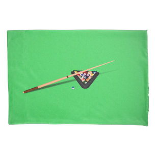 Funda De Cojín Taco de billar y bolas para mesa de billar