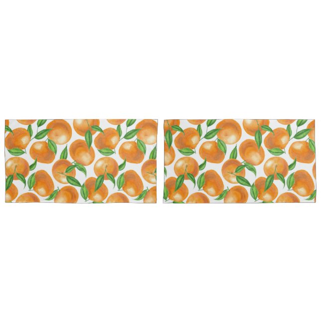 Funda De Cojín Tangerinas acuáticas (Anverso - Set)