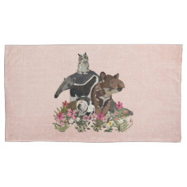 FUNDA DE COJÍN TAPIR, TAMANDUA, TAMARIN & BÚHO